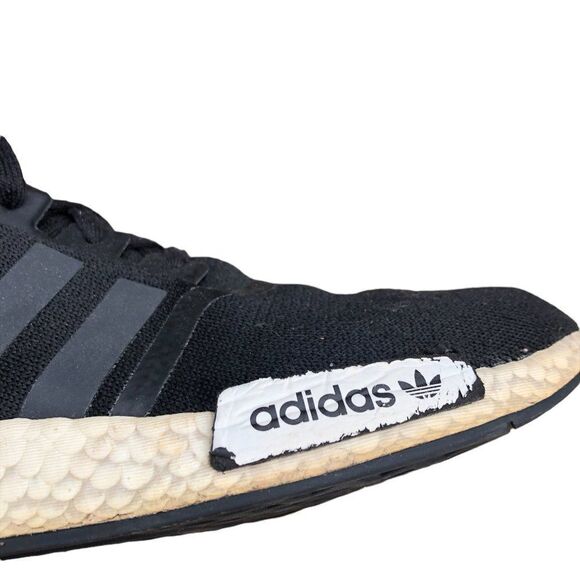 2019 Adidas NMD R1 Black Shock Pink Size 12 - Picture 11 of 16